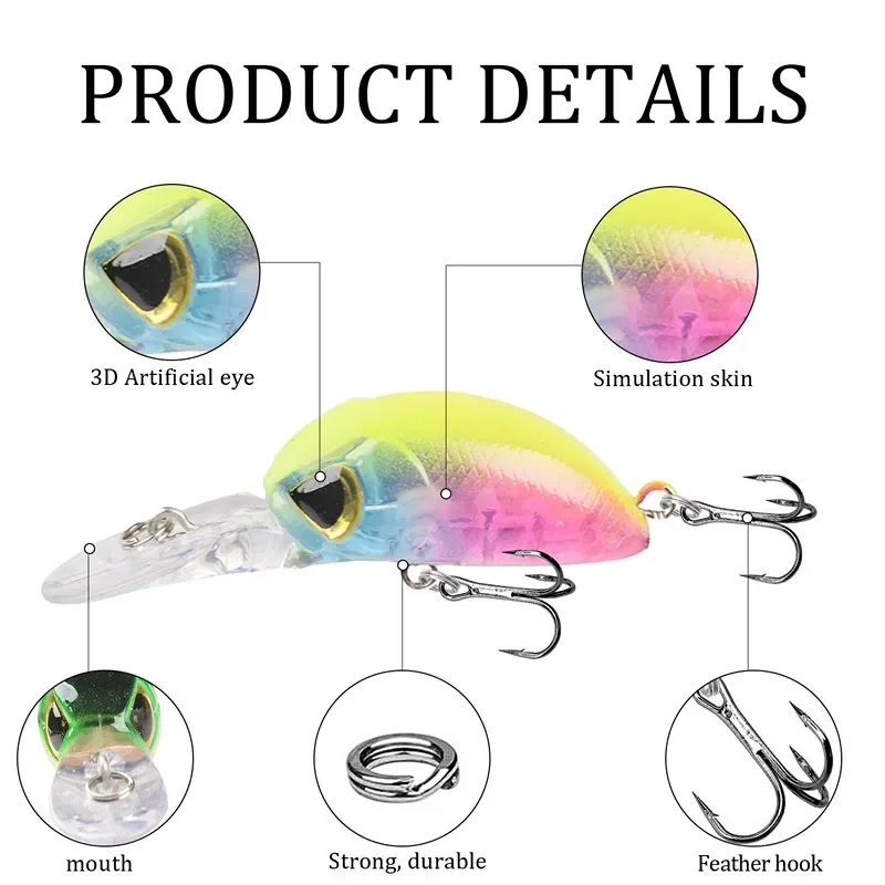 Japan Hot Model Floating Minnow Fishing Lures 5.5cm 4g Long tongue Jerkbait Bass Pike Carkbait Wobblers Professional Hard Bait