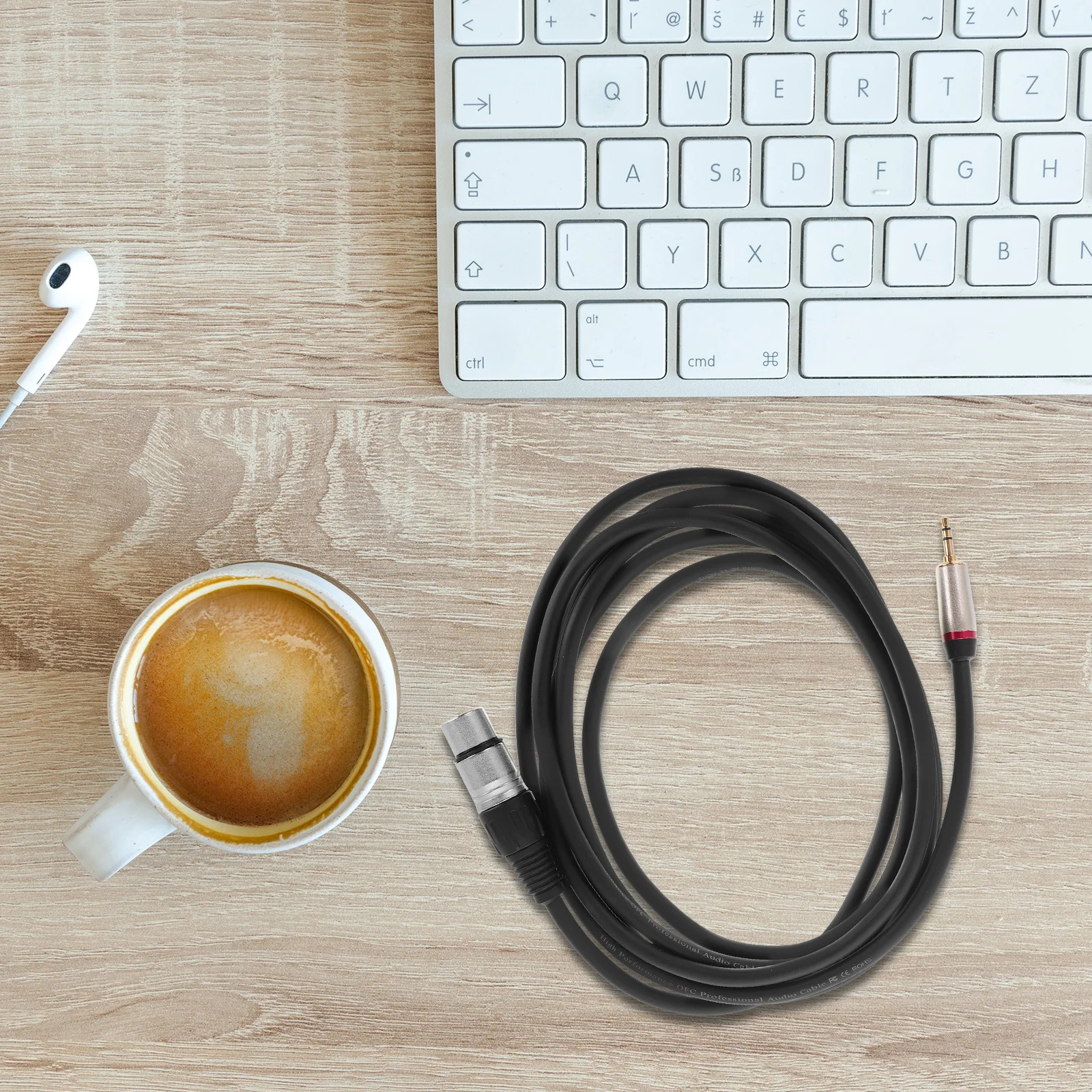 

1pcs 3-Pin Mini Xlr Female To Trs Audio Cable Adapter 3.5Mm Balanced Connector For Condenser Microphones Portable Alloy