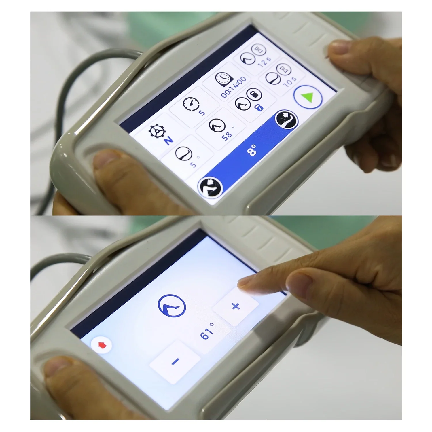 معدات إعادة التأهيل البدني للأطراف السفلية نظام الحركة السلبية المستمرة آلة CPM لمفصل الورك والكاحل في الركبة