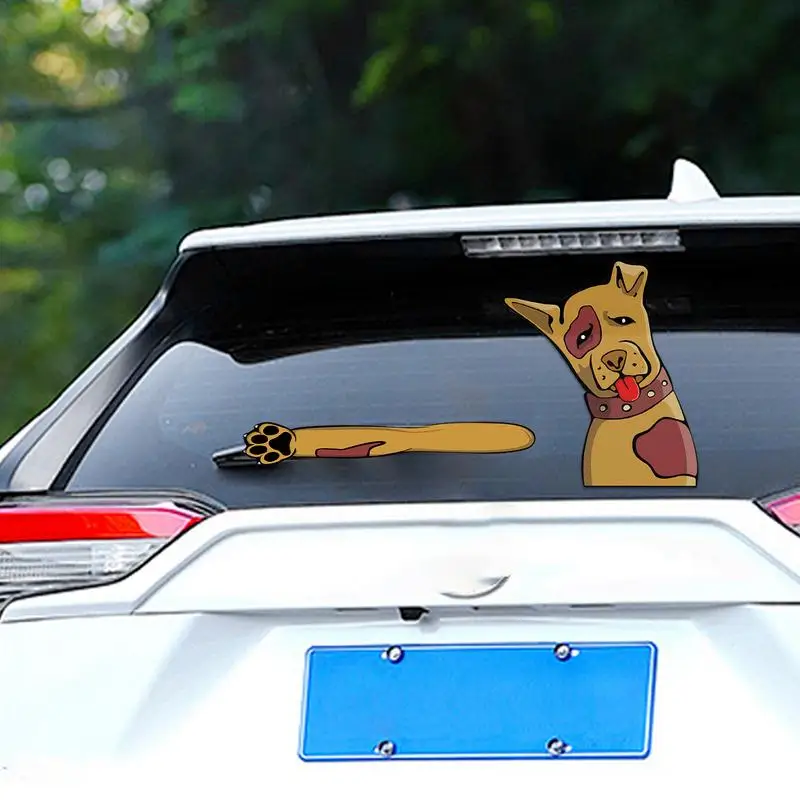 Dog Car Stickers Adhesive Dog Decal Waterproof Dog Decals For Cars Motorcycle Window Wall Computer