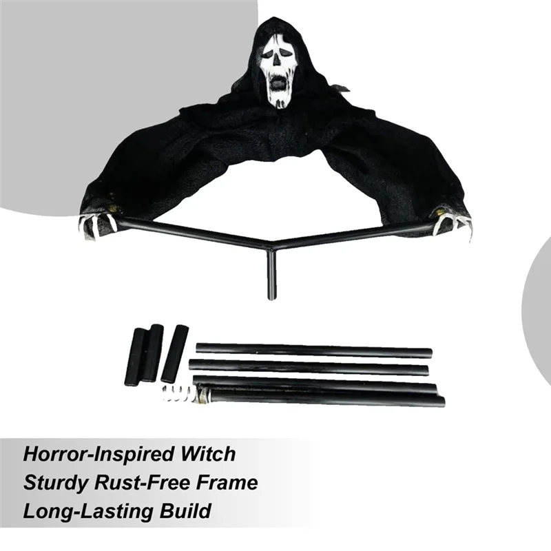 

LNHF украшения для Хэллоуина, пугало ведьмы на открытом воздухе, большой реквизит для сцены ужасов, сезонные украшения