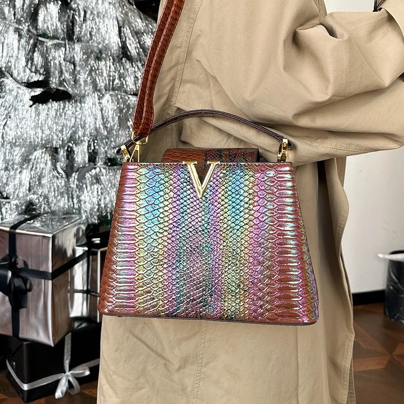 

Distressed Leather Shoulder Bag Featuring Aged Hardware and Spacious Organized Interior for Travel Adventures