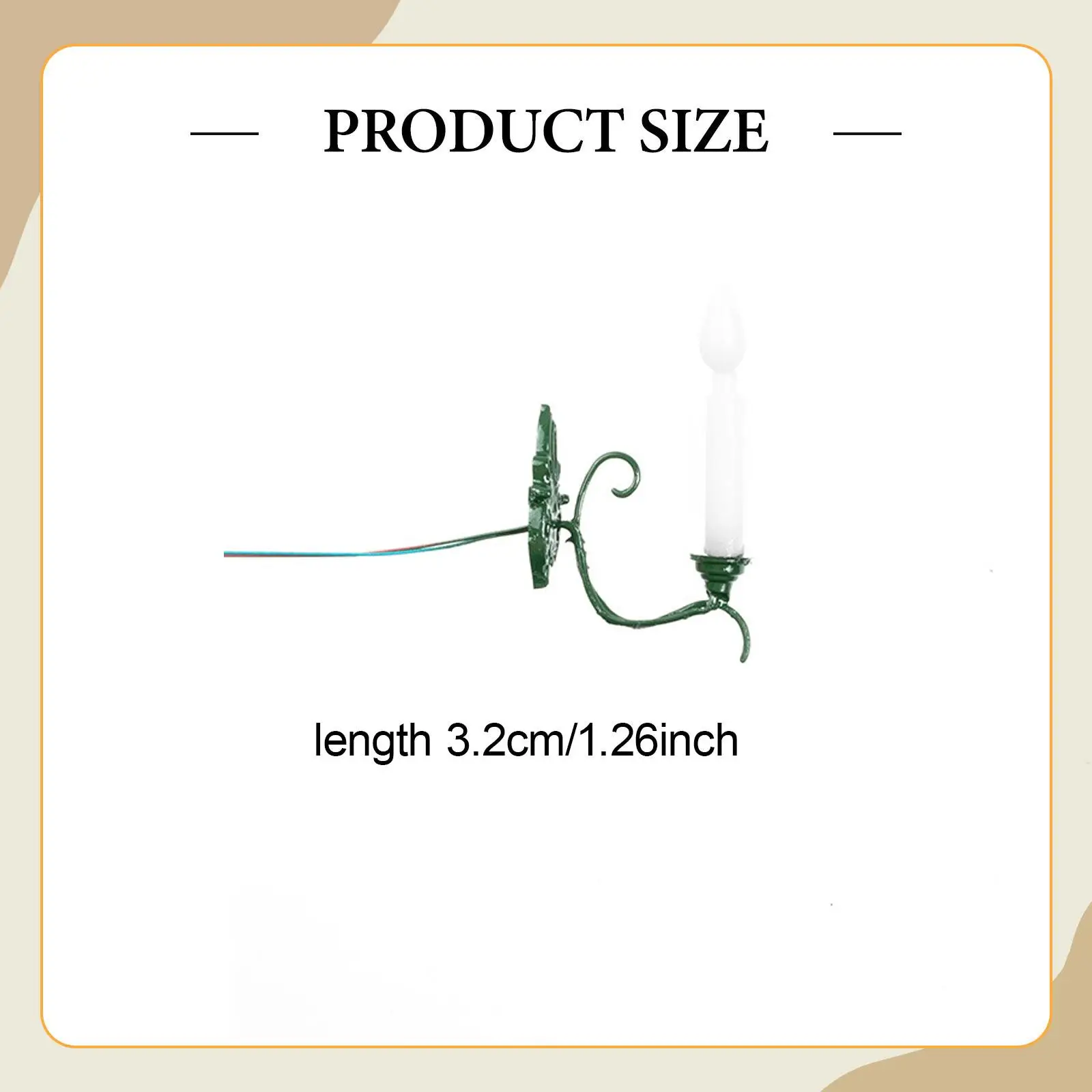 5x 1:87 schaal wandlamp DIY lay-out accessoires miniatuur LED wandkandelaars