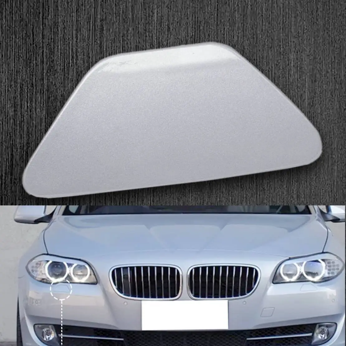 

Front Bumper Right Side Headlight Washer Spray Jet Nozzle Cover Cap Fit For BMW 5 Series F10 F11 528i 528iX 535i 535iX 550i