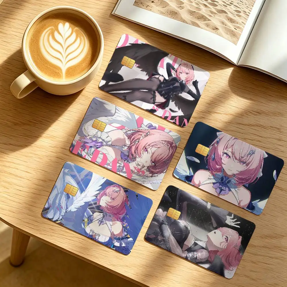 Remielle Dan Zenless Zone Zero Credit Card Public Transportation Cards Protective Sticker Waterproof Card Face Decoration 4PCS