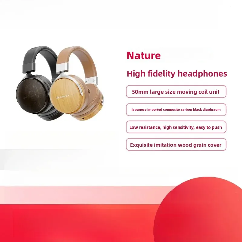 FiiO Snowsky NATURE Hi-fi Wired Over‑Ear Headset TRS Exchangeable Line With Mic Plug Dual 3.5mm PC Gamer Headset Customize Gifts view 6