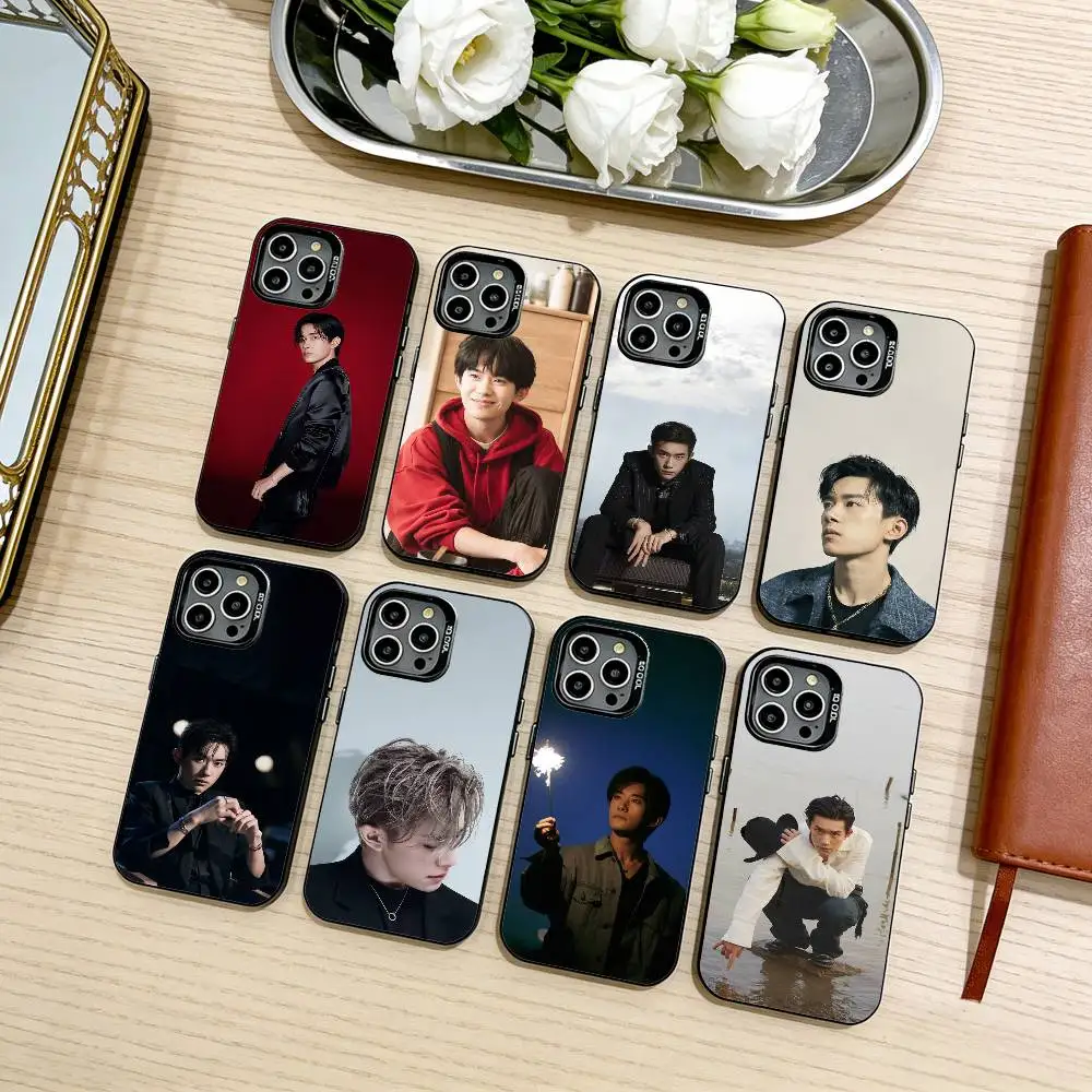 

Jackson Yee ACTOR AND SINGER Phone Case For iPhone17,16,15,14,13,12,11 Plus,Pro Max Black Candy silver phone case