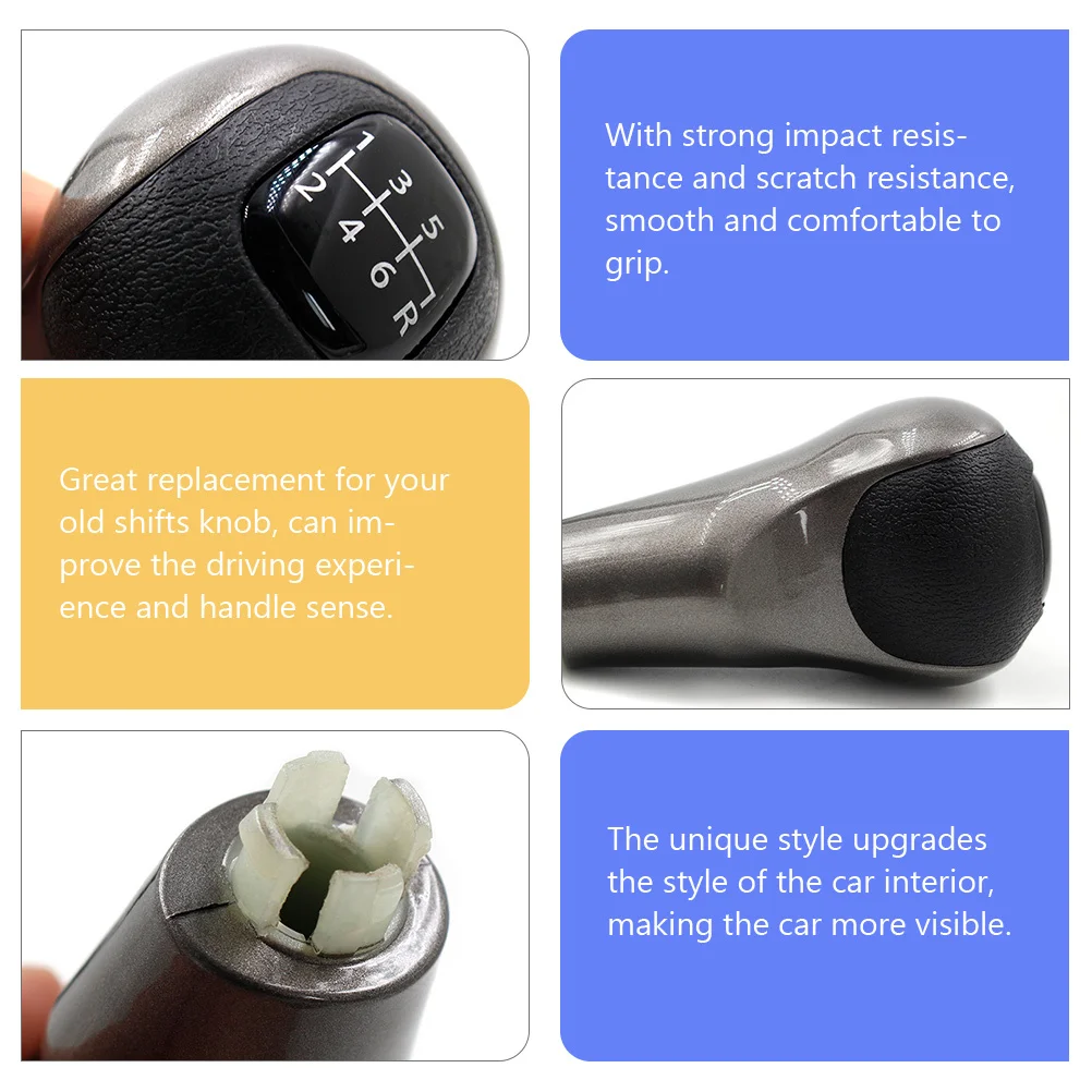 

6-Speed Manual Knob For Civic 2006-2011 Upgraded Car Interior Style Smooth Grip Scratch Resistant Gear Stick Shifting Knob