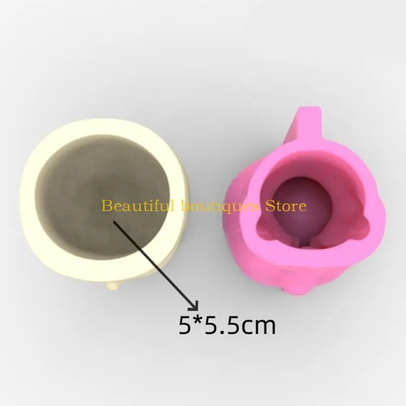 

U4LF Versatile Silicone Mold Concrete Molds Silicone Casting Mold Doll Holds Cross Shape Vase Mold for Vases Pen Holder Craft