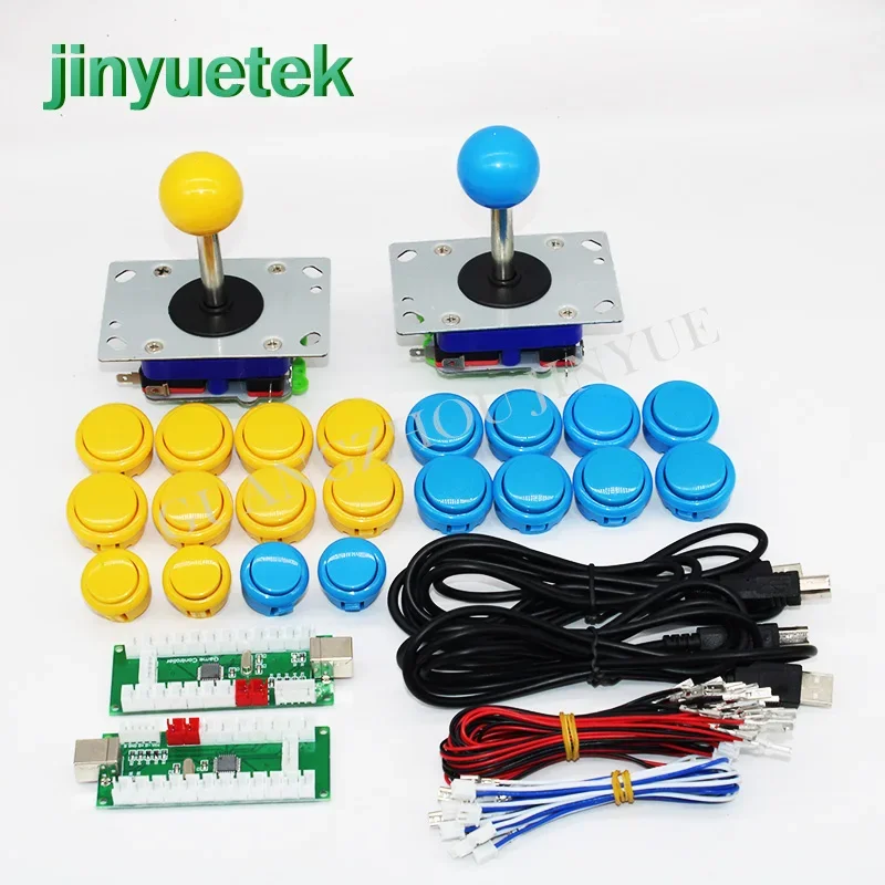 Arcade parts Bundles kit With Joystick Push button switch button game Box 4 Game PCB to Build Up 3 Side Arcade Machine