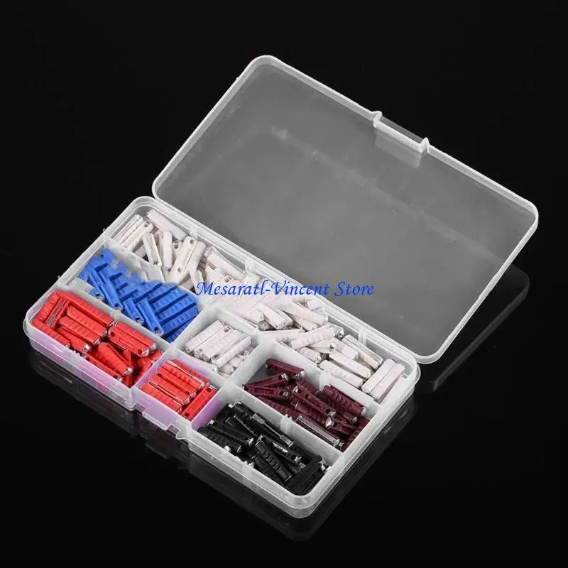 A70F 200Pcs European Automobile Fuses Assortment Box Car Torpedos Fuses 5-40A