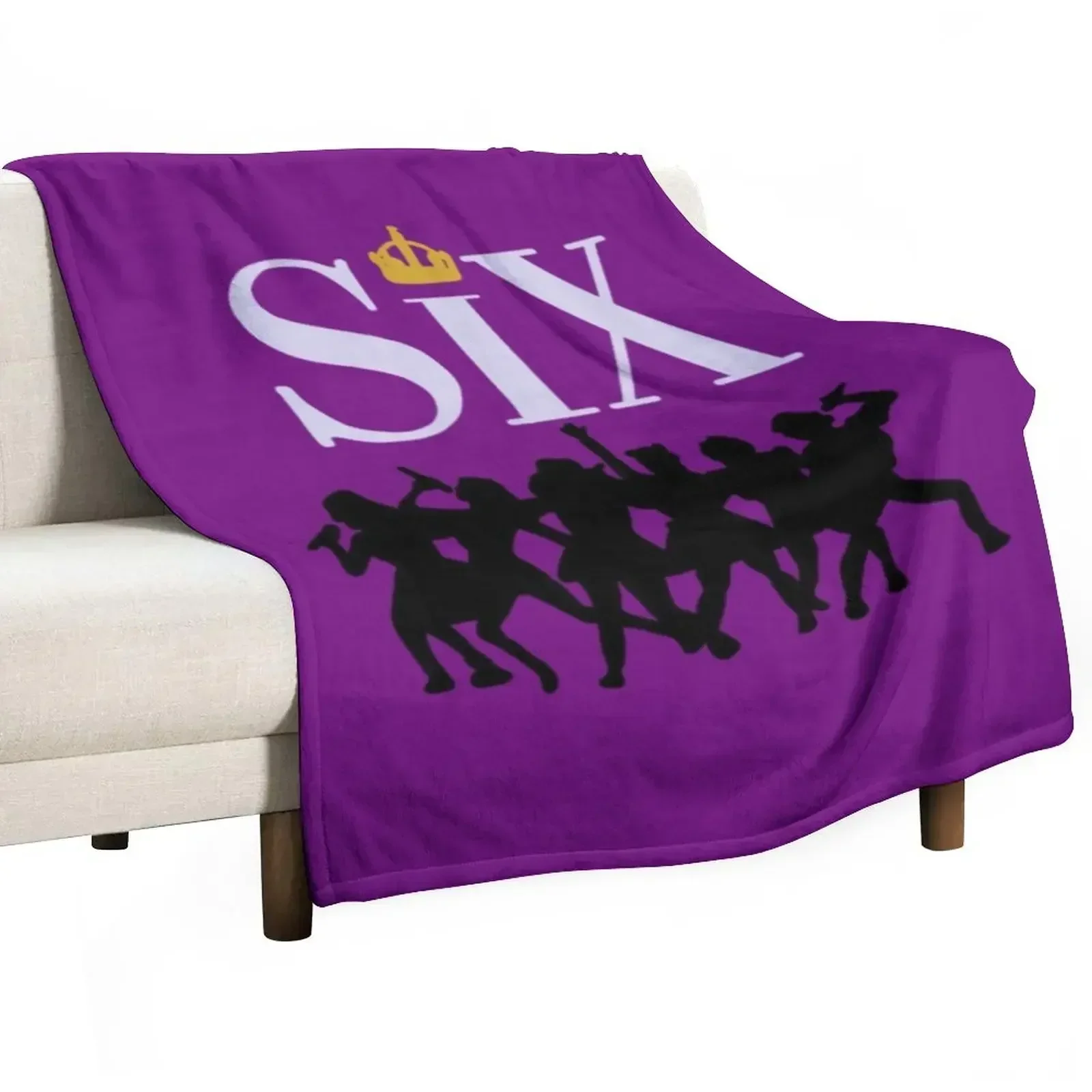 

six the musical playbill Throw Blanket Fluffy Cozy Throw Blanket for Home Decor