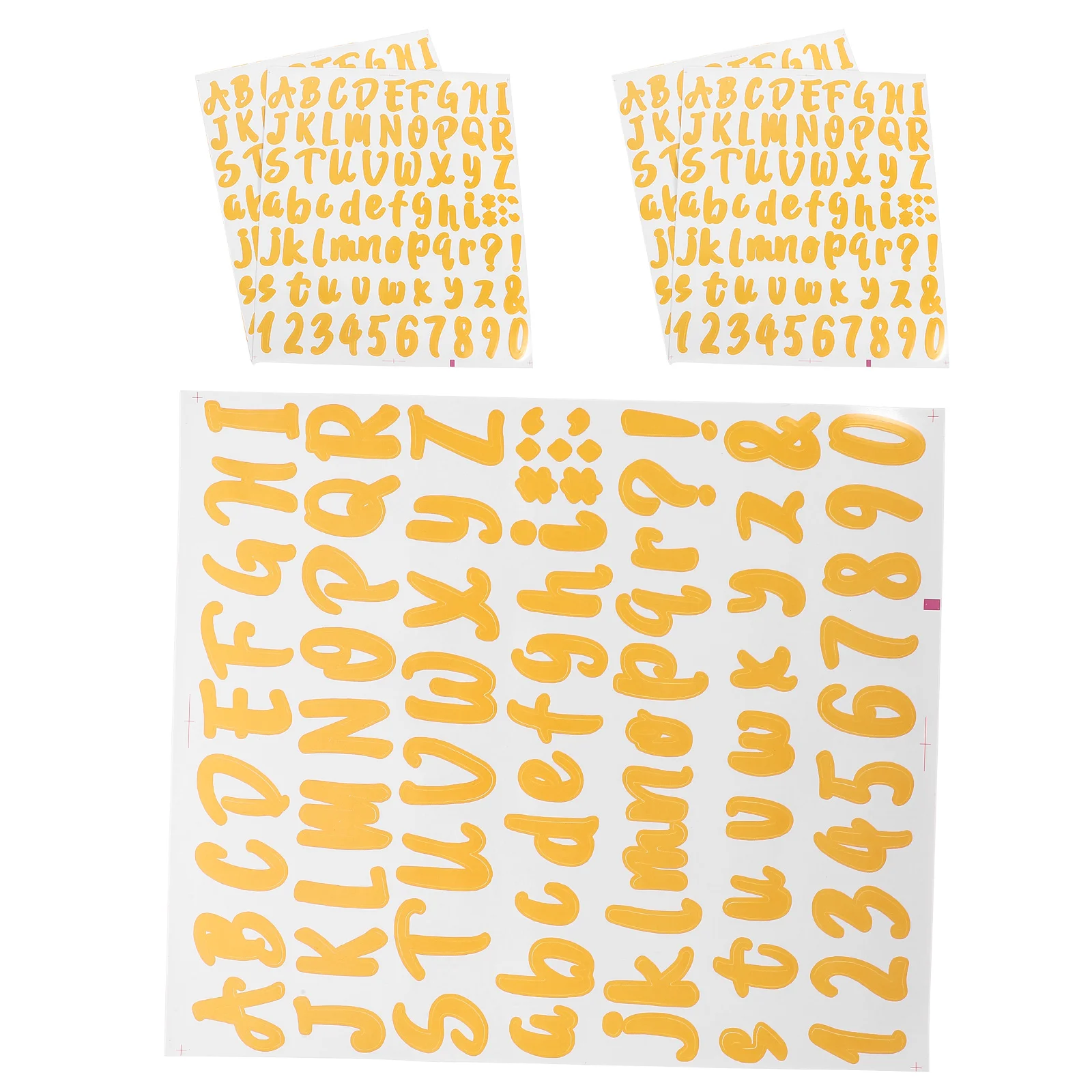 

5 Sheets Stickers Wedding Birthday Party Numbers Letters Name Alphabet Mailbox 2150X1800X010CM Pvc Self-adhesive Decals