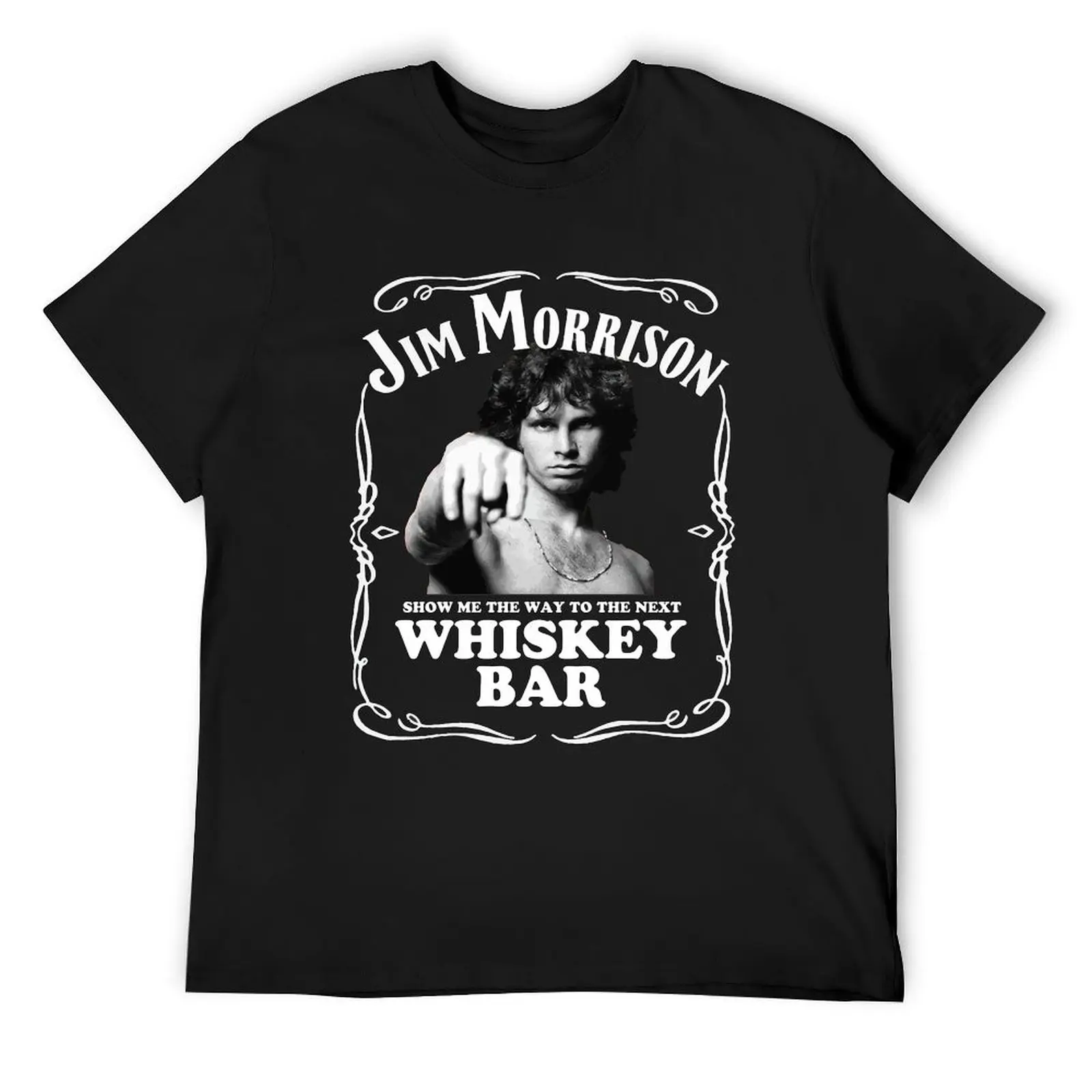 

Jim Morrison Show Me The Way to Next Whiskey Bar Doors Logo Womens Casual Slim Fit Basic Long Sleeve T-Shirt