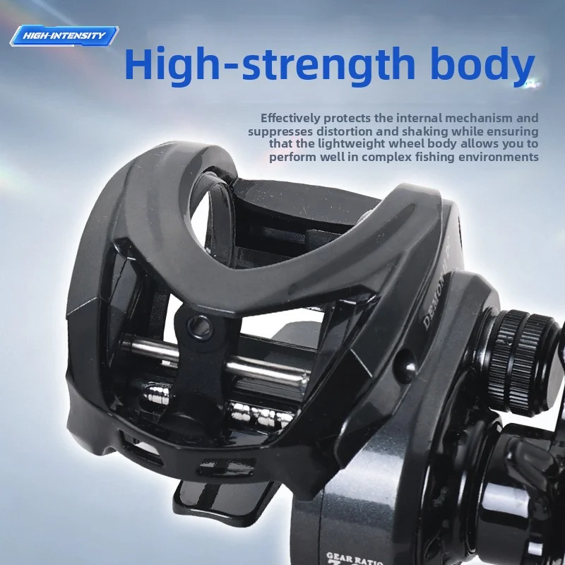 Lizard Fishing Demon DC Baitcasting Reel Electronic Brake Anti-backlash Long Cast Versatile Fishing Reel With Crisp Click Soud