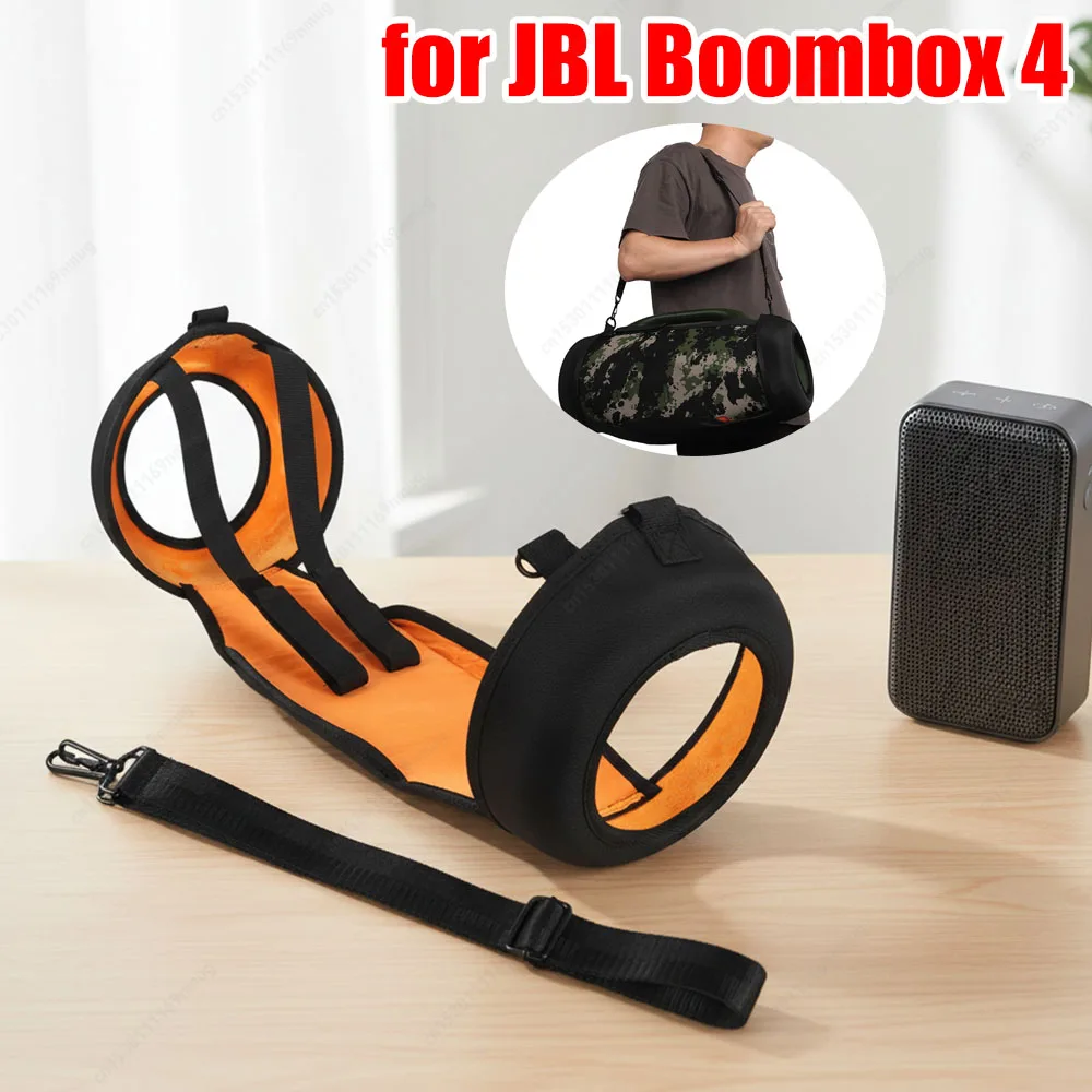 

Чехол-сумка для колонки с плечевым ремнем и двумя боковыми накладками, дорожный чехол для портативной Bluetooth-колонки JBL Boombox 4