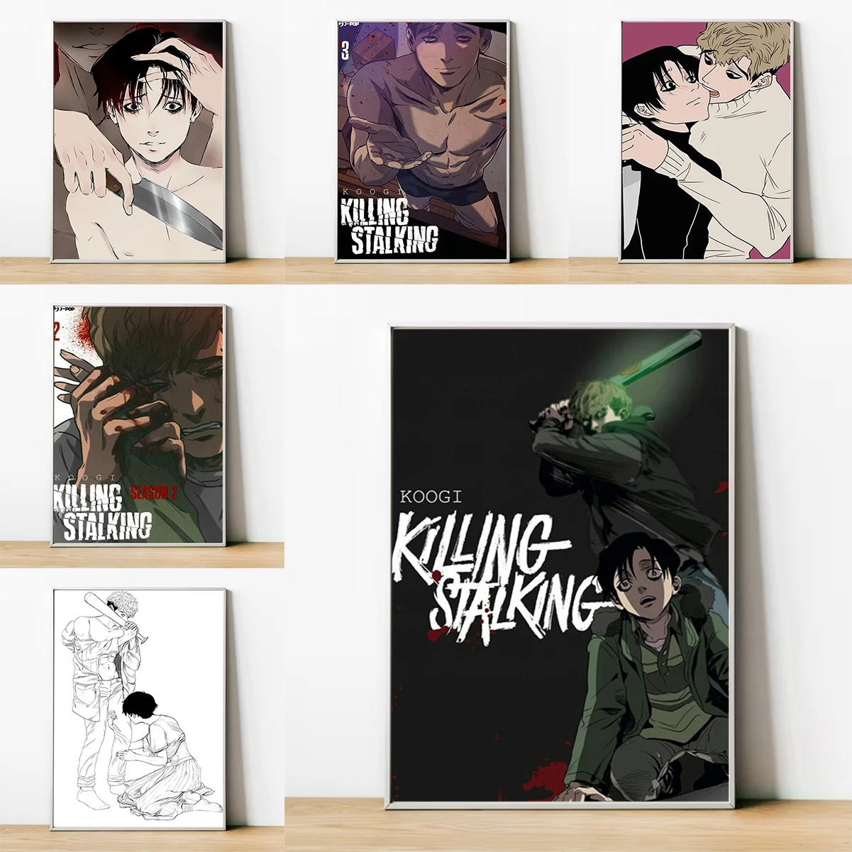 Killing Stalking Anime Poster Home Decorations for the Room Decor Wall Decoration Painting Decorative Paintings Canvas Art Gamer