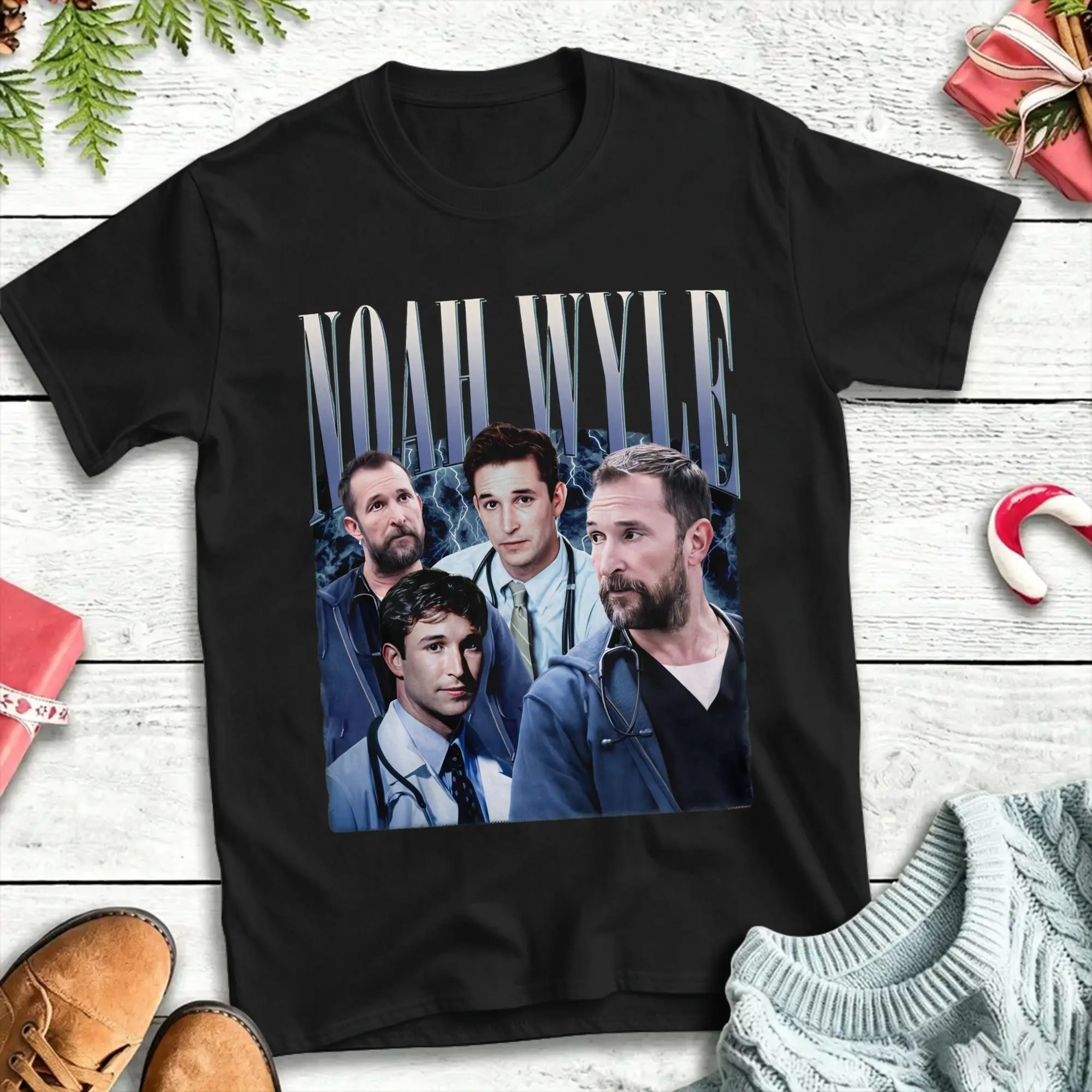 The Pitt Vintage Noah Wyle Dr Robby Men Women T Shirt  Tee Shirt Short Sleeve Round Collar T-Shirt Pure Cotton Plus Size Clothes
