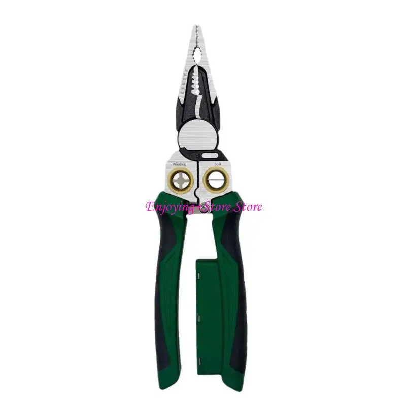 

G6DA Professional Electrician Pliers for Wires Stripping Twisting Cutting and Live Detection 12V 250V Safety Features