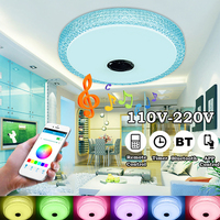 60/36W Smart Music Speake LED Ceiling Light RGB Colorful Starlight  Ceiling Lamps for Living Room Bedroom Decor 110-220V