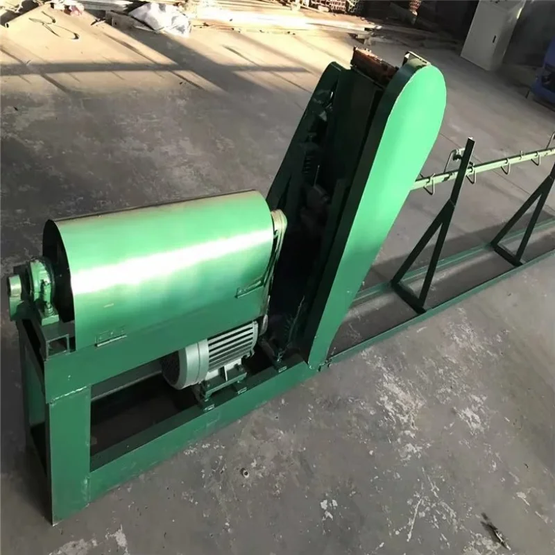 Metal steel wire straightening and cutting machine