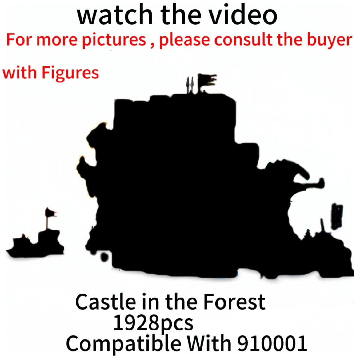 

1928PCS MOC 910001 European Medieval Castle In The Forest Building Blocks DIY Creative Ideas Bricks Toy Kid Christmas Gifts