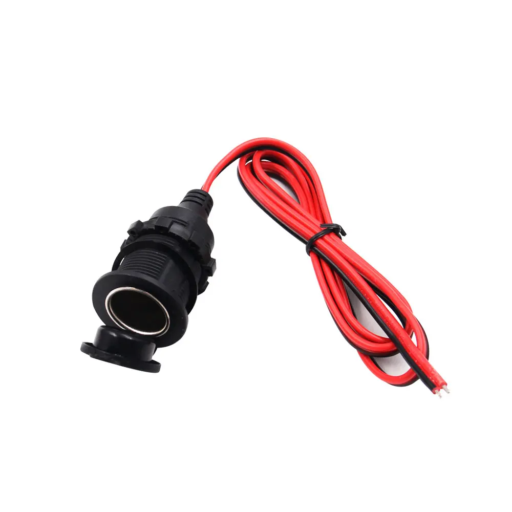 

Universal Car Red Black Cigarette Socket 12/24 V Female Car Charger Cigar Lighter Plug Auto Accessory Cigar Power Plug Adapter