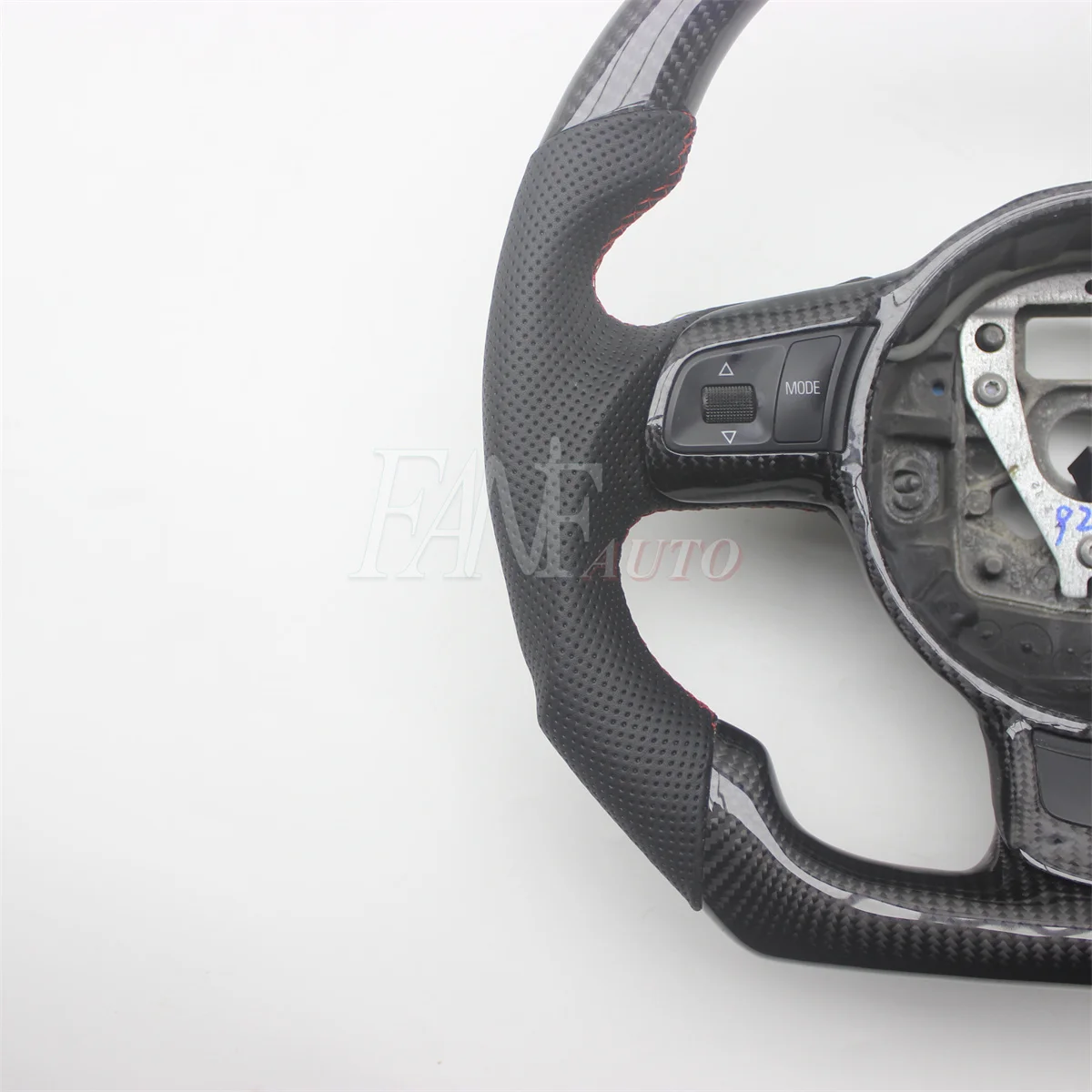 Replacement Real Carbon Fiber Steering Wheel with Leather for AUDI TT MK2 2006–2014 TTS R8