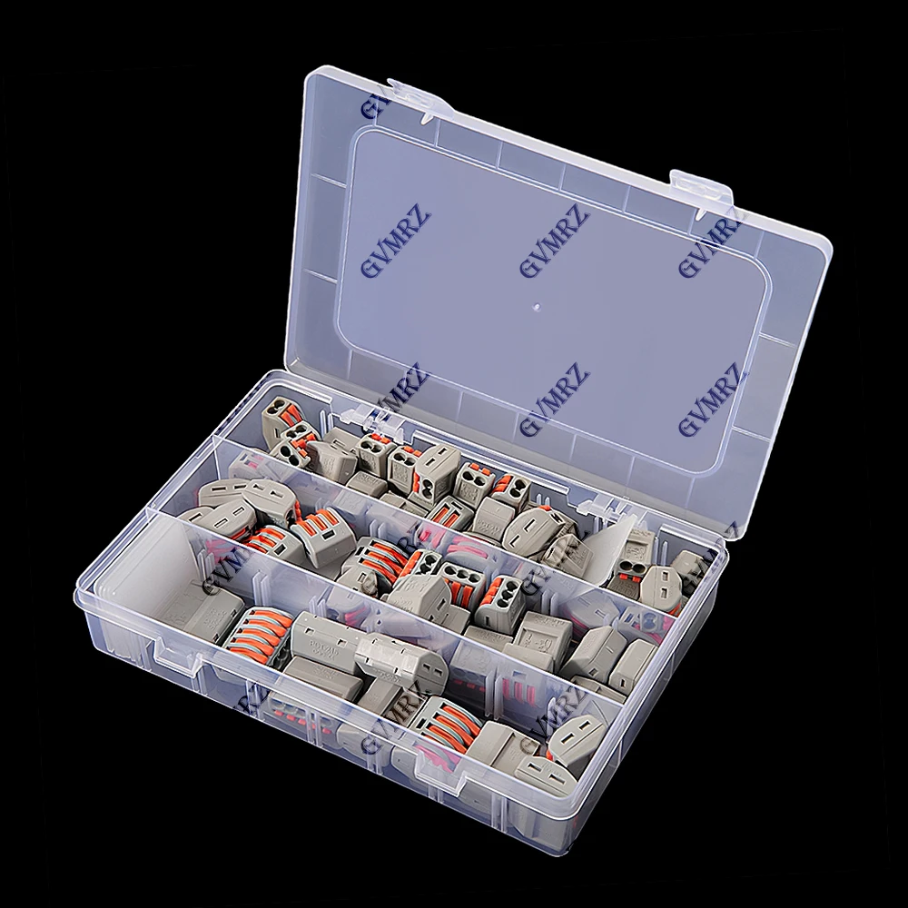 60PCS/box Quick Wire Connector,Fast Wiring Push in Lever Connectors Electrical Wiring Terminal Block , for Wires PCT-212/213/215
