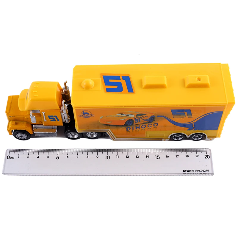 Auto-Transporter Lightning McQueen Jackson Storm Daniel Swervez Chick Hicks' Transporter Legierungs-Druckgussmodell Spielzeug-Container-LKW Geschenke – Detail 16