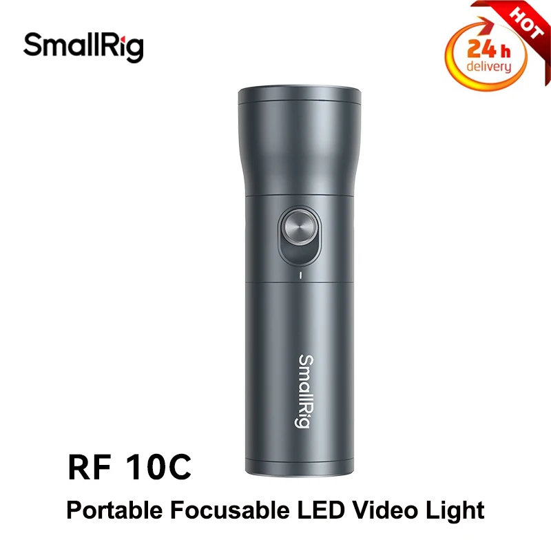 

SmallRig RF 10C Portable Focusable LED Video Light CRI 96 TLCI 98 Beam Adjustment Flashlight Torch for Live Streaming,4634