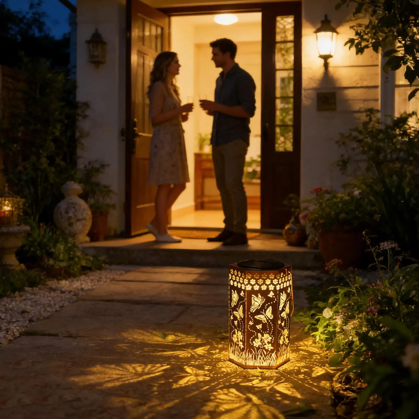 

Solar Lanterns Light Waterproof LED Lighting Lawn Solar Lights For Backyard Courtyard Porch Farm Balcony Pathway Walkway Garage