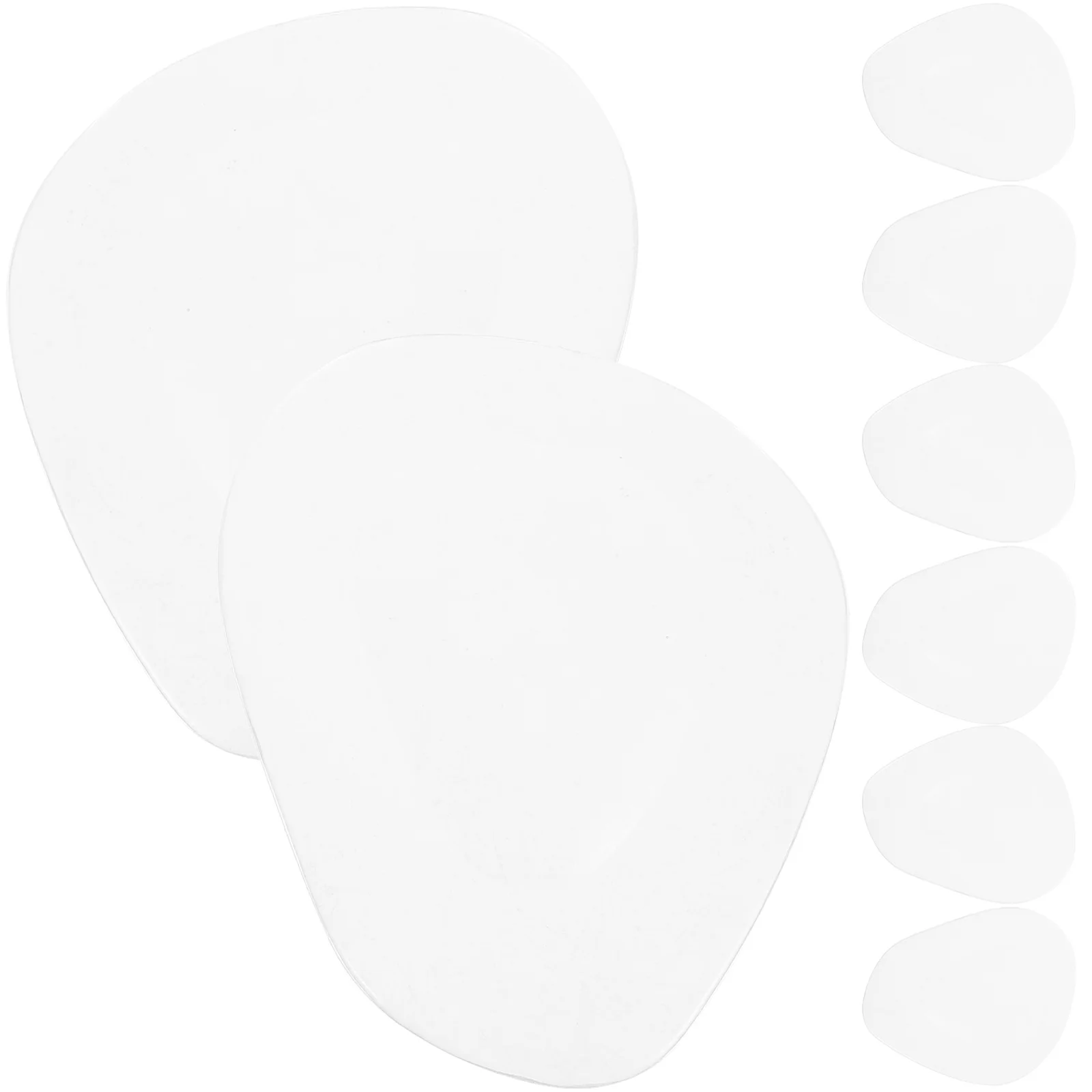 

5Pairs Anti-Slip Forefoot Pads Transparent Gel Cushions High Heel Insoles Thicken Soft Shoes Accessories Ball of Foot Pain