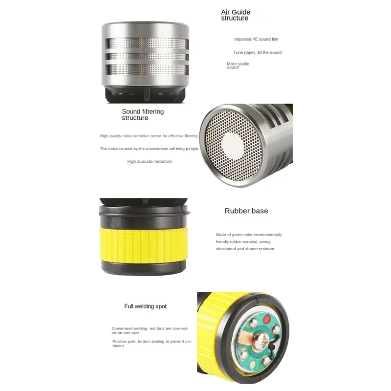 ABJG-беспроводной микрофон, капсула, высокочувствительный динамический микрофон, сменный микрофон