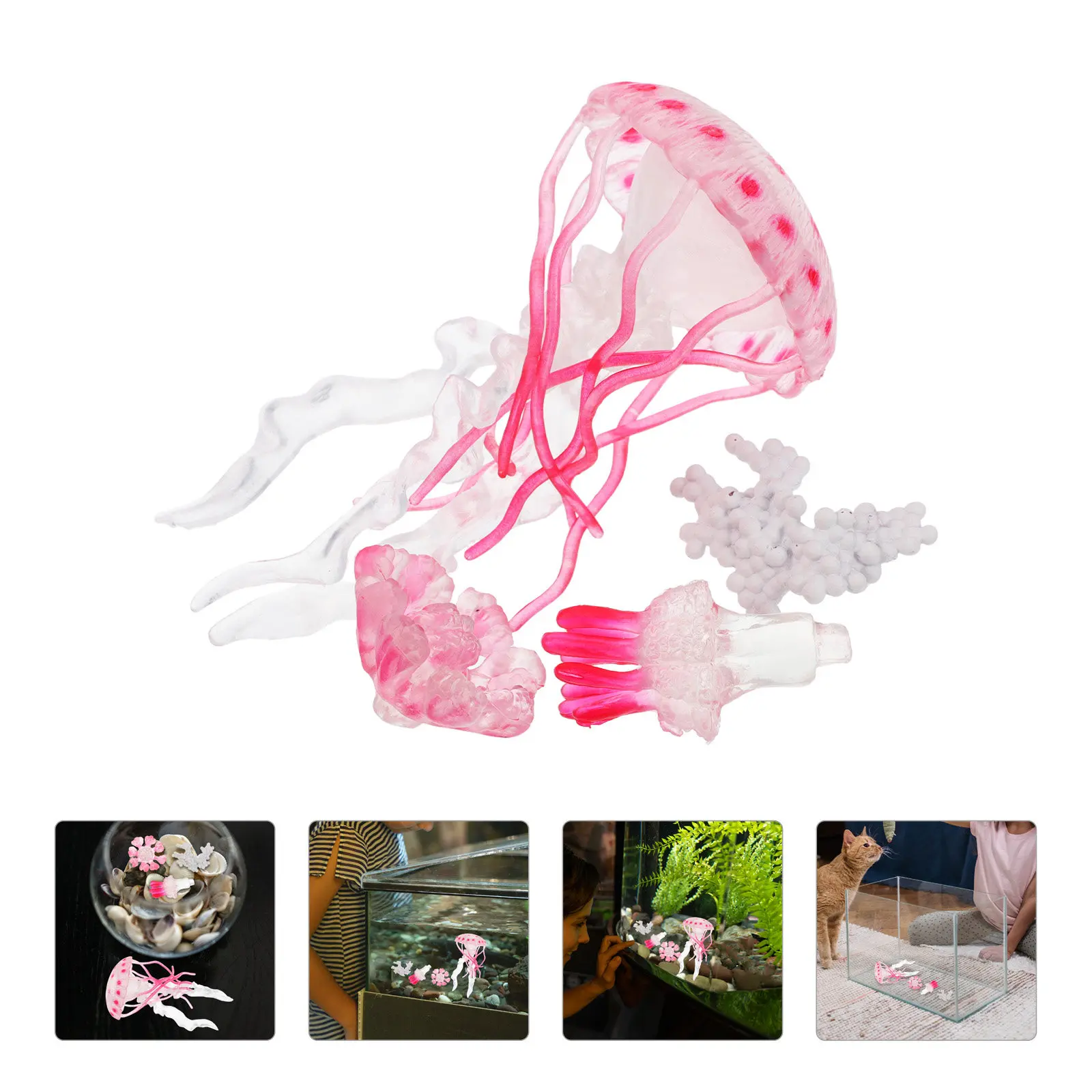 

1 Set Life Cycle Education Jellyfish Simulation for Kids Preschool Science Learning Interactive Game Marine Decoration Cognitive