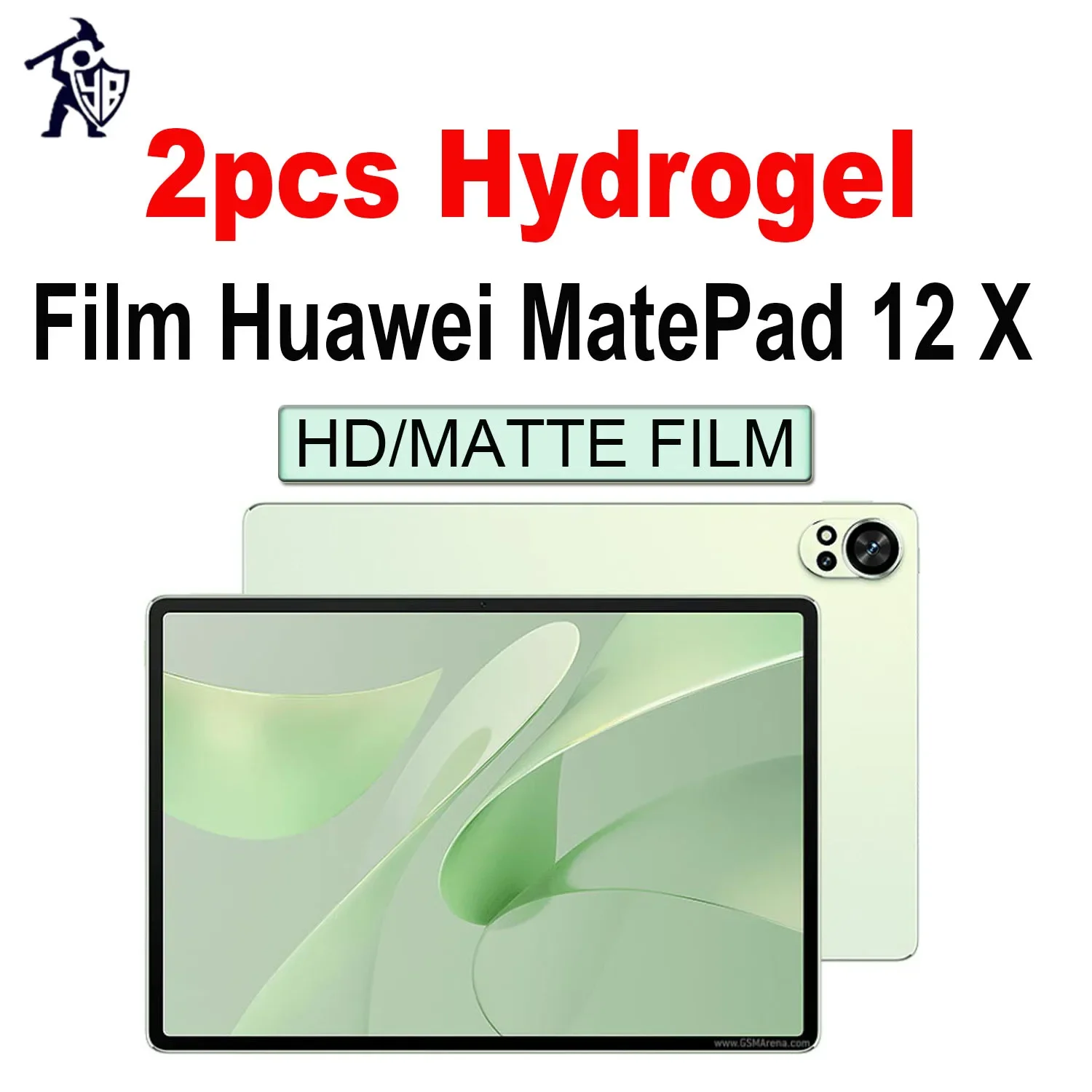

2pcs Tablet Screen Protectors For Huawei MatePad 12 X HD Matte Anti Fingerprints Full Cover Soft Film Protective Not Glass