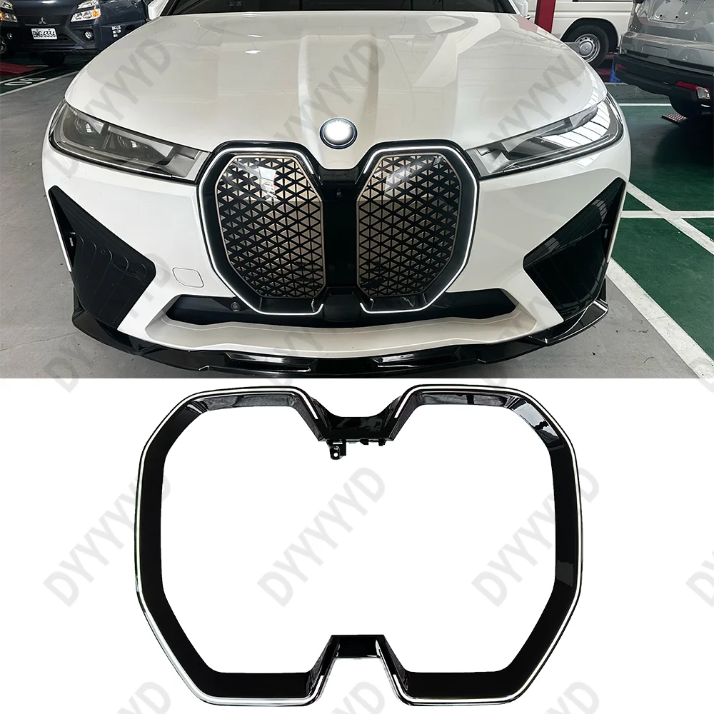 BMW iX iX40 iX50 M60 2022-2024 Grill LED Verlichting Gemodificeerde Voorbumper Radiateur Nier Verlichte Front Grille Autoaccessoires