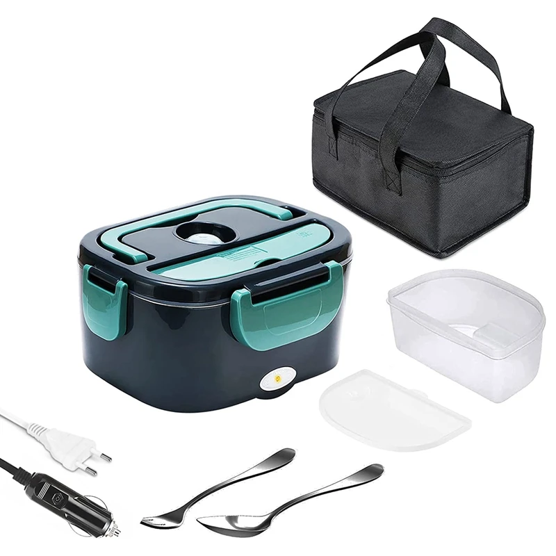 

Electric Lunch Box,2In1 Portable Food Warmer Heater Lunch Box For Car,Work,Home&Office- Capacity 1.5L Eu Plug