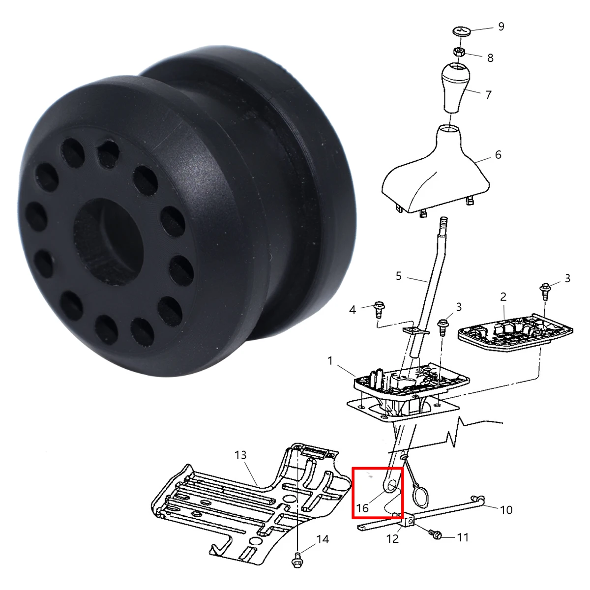 Passacavo 4X per Dodge Ram 1500 2500 3500 custodia di trasferimento 4x4 boccola leva di controllo del collegamento del cambio 68078974AA 68078975AA