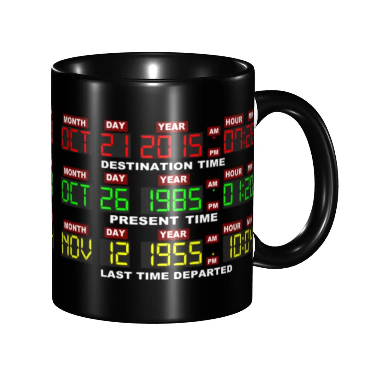 Circuitos de tiempo personalizados en la taza DIY Regreso al futuro Taza de café de té de la leche de cerámica