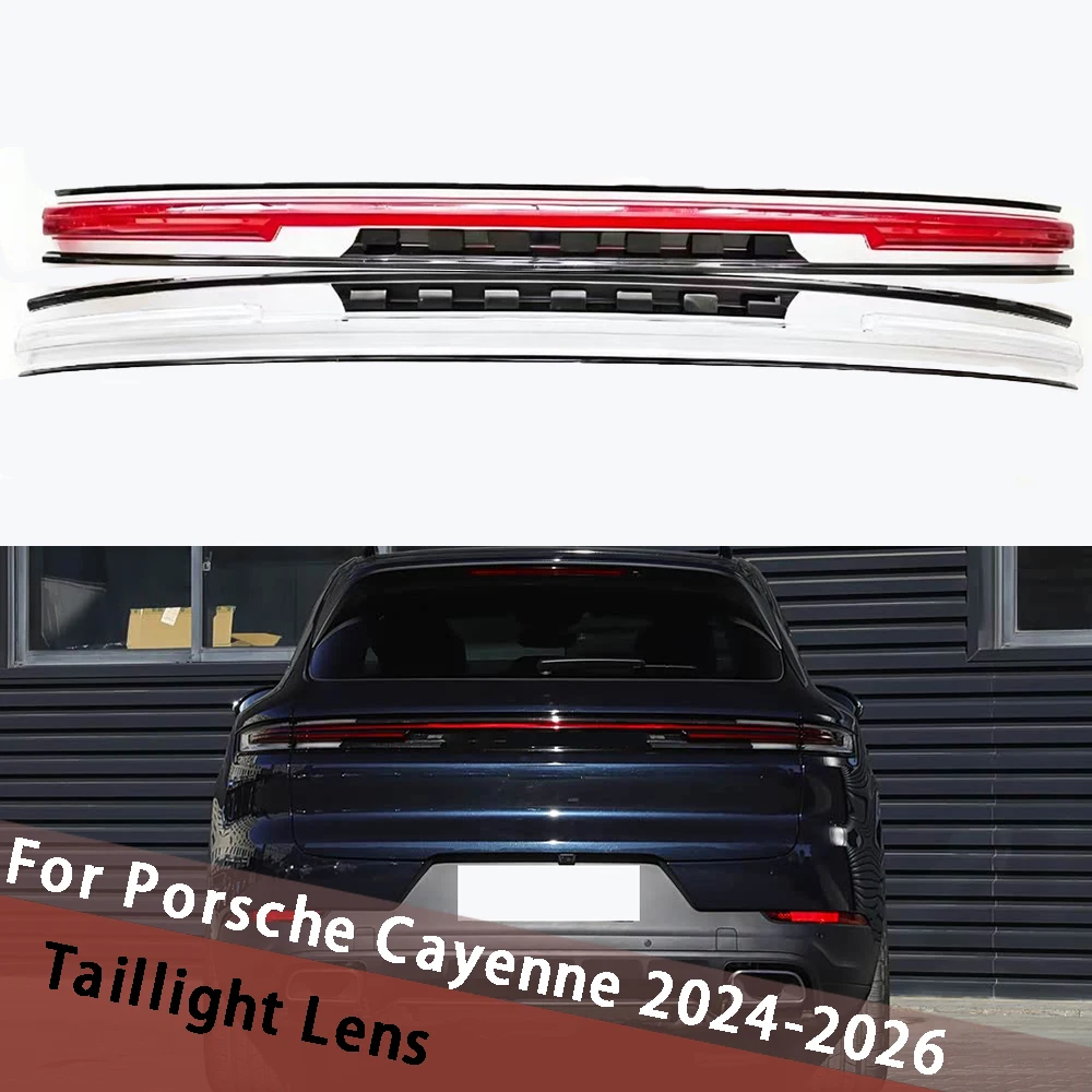 

For Porsche Cayenne 2024 2025 2026 Through Taillight Cover Taillamp Housing Lamp Shell Transparent Lampshade Lens Plexiglass