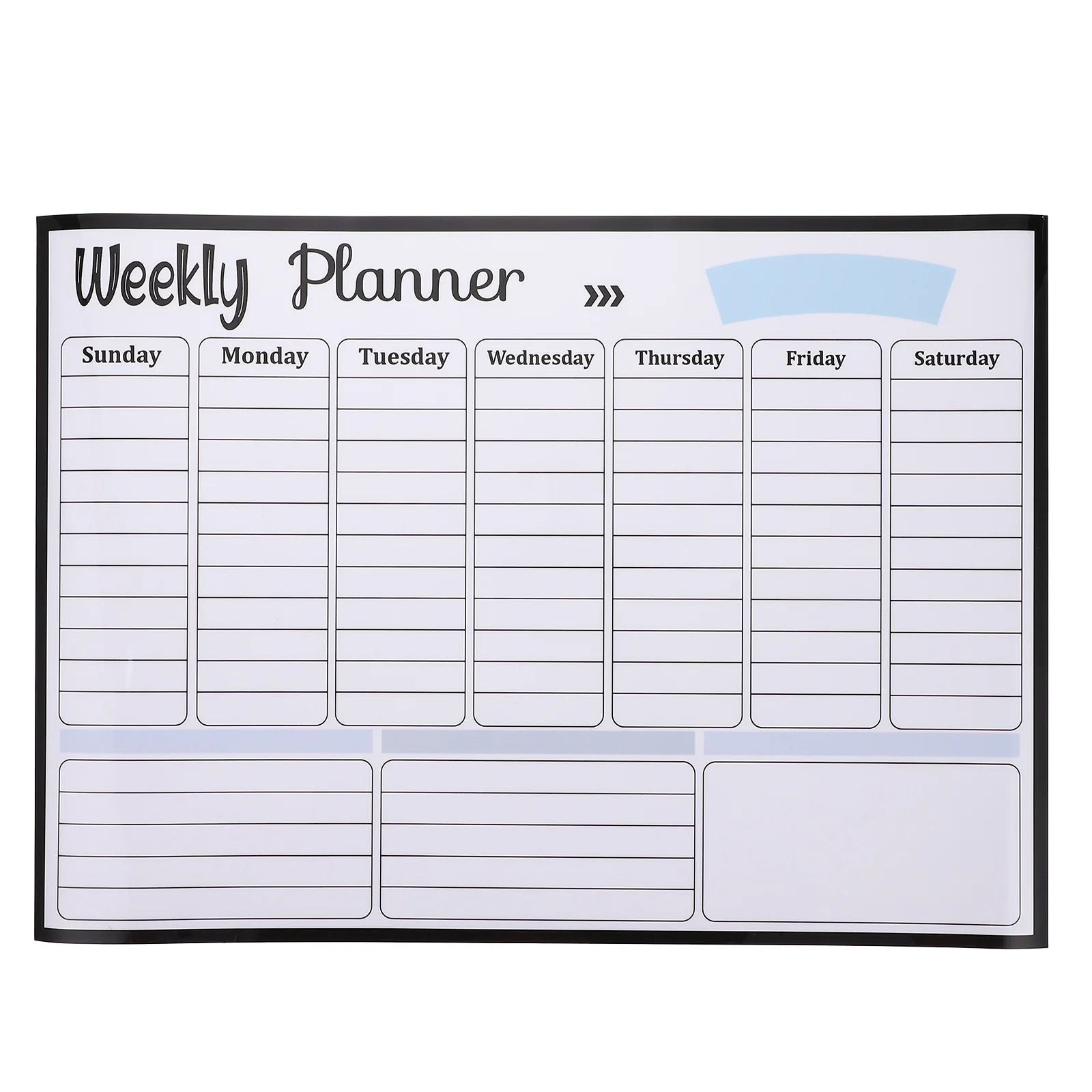 

Multi-Function Fridge Calendar Board Reusable Magnetic Dry Erase Planner for Home Office School Weekly Schedule Tracking