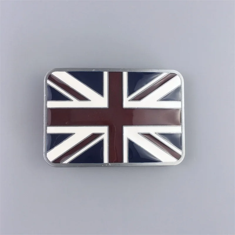 

New Rectangle Union Jack Flag UK Flag Belt Buckle Gurtelschnalle Boucle de ceinture BUCKLE-T153 also Stock in US Free Shipping