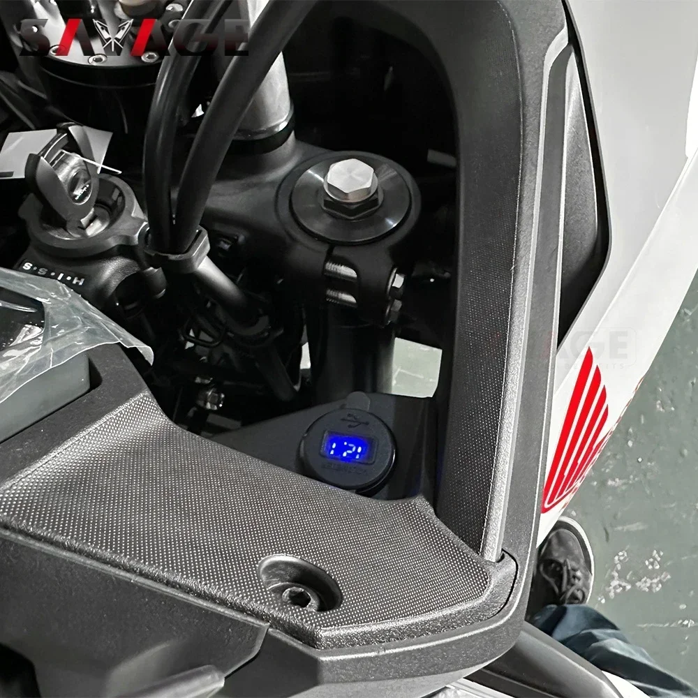 2025 Africa Twin 1100 NT1100 USB Quick Charger Outlet Power Connector Plug Wire Adapter For Honda XL750 Transalp 750 CRF1000L