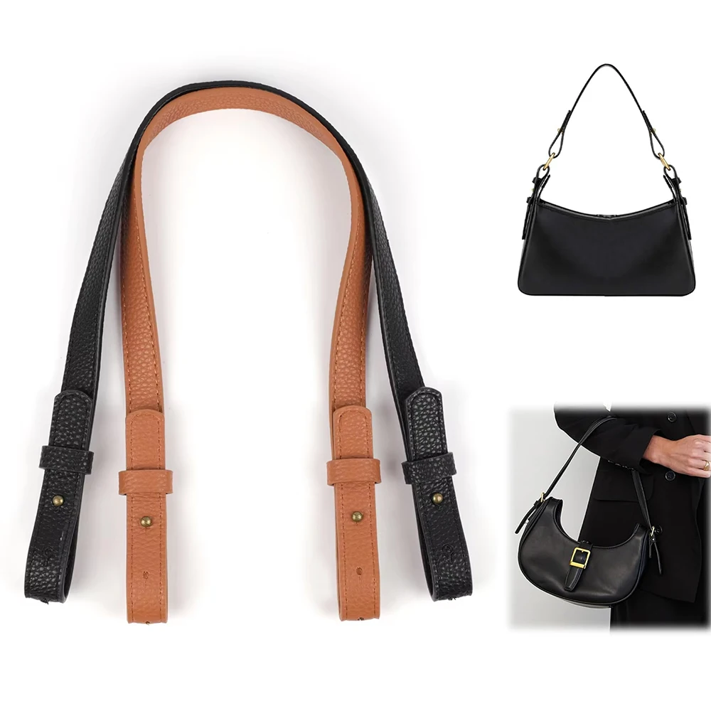 53-58cm PU Leather Shoulder Bag Strap Adjustable Handle Replacement Handbag Belts for Women Tote Bucket Bags DIY Accessories