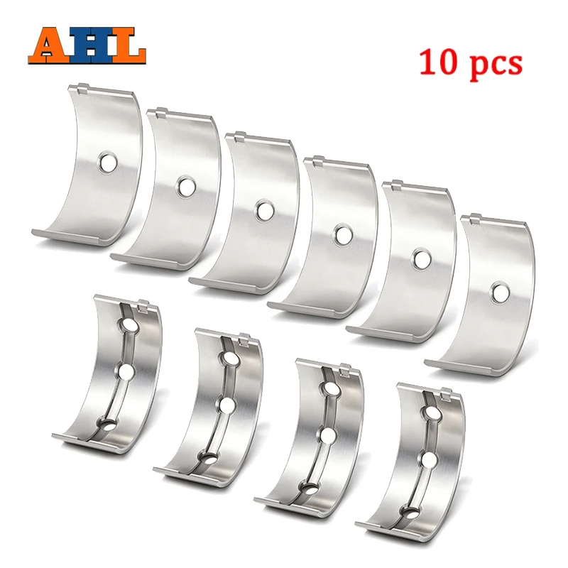 AHL 10 pcs Motorcycle STD ~ +50 40mm 39.75mm 39.5mm Main Crankshaft Bearing For Kawasaki ZG1400 1400GTR ZX1400 ZZR1400 ZX-14 ZG