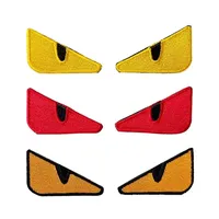 5*3CM Evil Eye Hook And Loop Patch,Ranger Eye Emblem Badge Embroidery Applique Military Tactical Patches For Backpack,Clothing