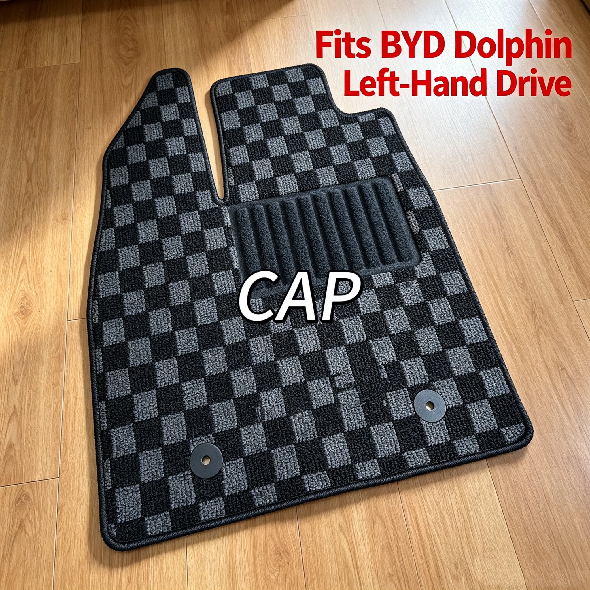 Premium Pile Velvet Car Floor Mats for BYD Dolphin LHD, Custom Fit All-Weather Interior Carpet