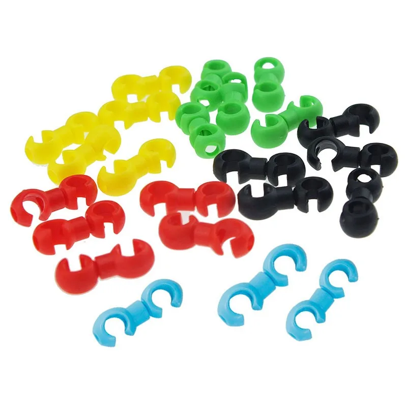 

10PCS Shaped Bicycle Brake Lines Hose Hook Clips Bike Cross Cable Tidy Ties Holder Hose Buckle Clip Bike Accessories