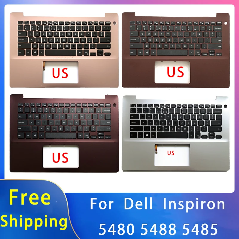 

Новинка для Dell Inspiron 5480 5488 5485; Сменные аксессуары для ноутбуков Упор для рук/Клавиатура США 030PJW 0HPJ5Y 04DTVD